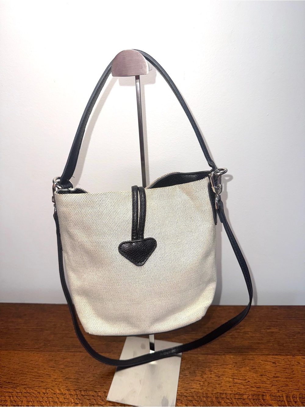 Longchamp Le Roseau Essential Canvas XS Bucket Bag - Picture 3 of 15